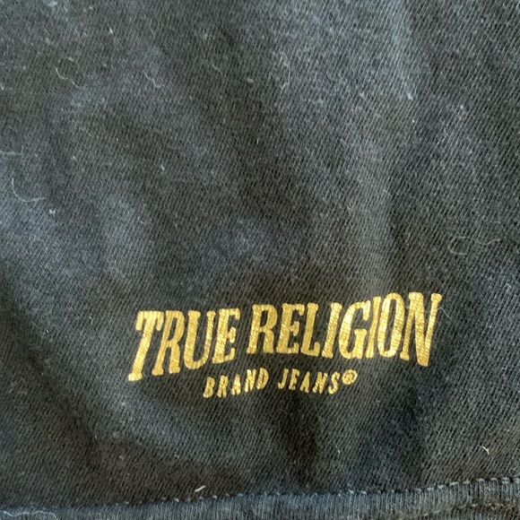 True Religion Vneck Tee with Gold Accents - Picture 4 of 4